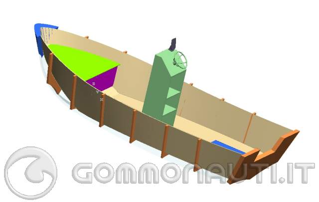 Schema costruzione barca in legno
