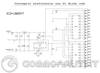 Schema elettrico contagiri a led