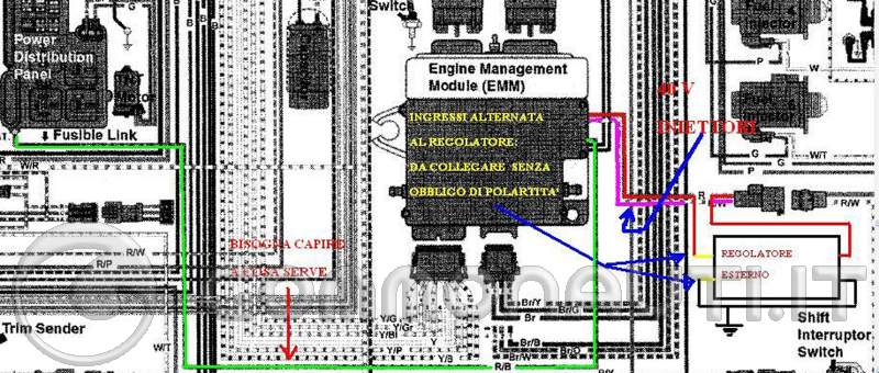 Schema connettore batteria hp