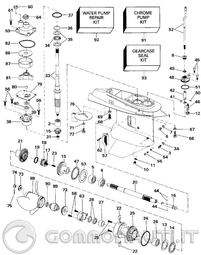 Schema impianto elettrico johnson 737