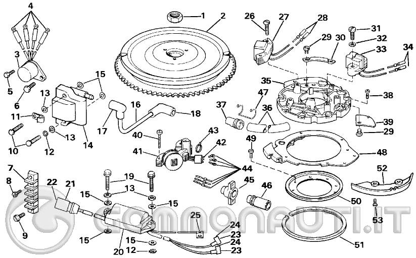 Schema elettrico evinrude