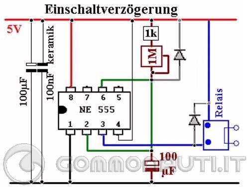 Schema elettrico timer ciclico