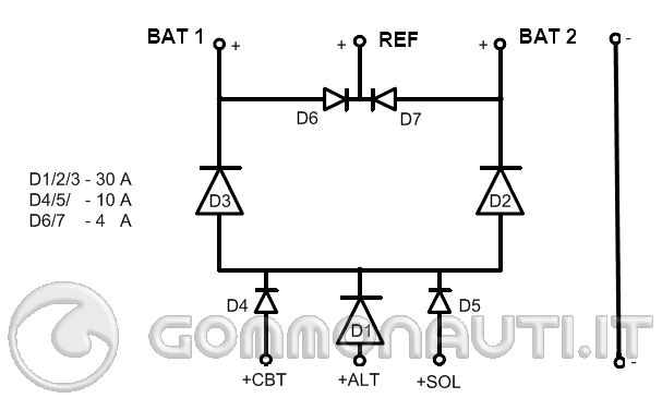 Schema semplice regolatore di carica