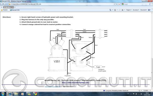 Schema elettrico flaps bennet
