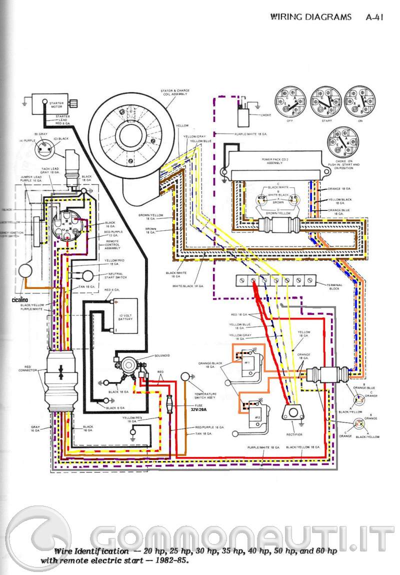 CENTRALINA ACCENSIONE 737 E IGNITION KILL johnson 100 hp wiring diagram 