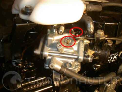 Problem motore Mercury 4 CV four stroke -  Perde benzina dal carburatore