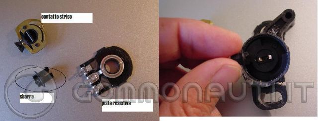Riparazione sensore posizione TRIM YAMAHA 4t 50 HP
