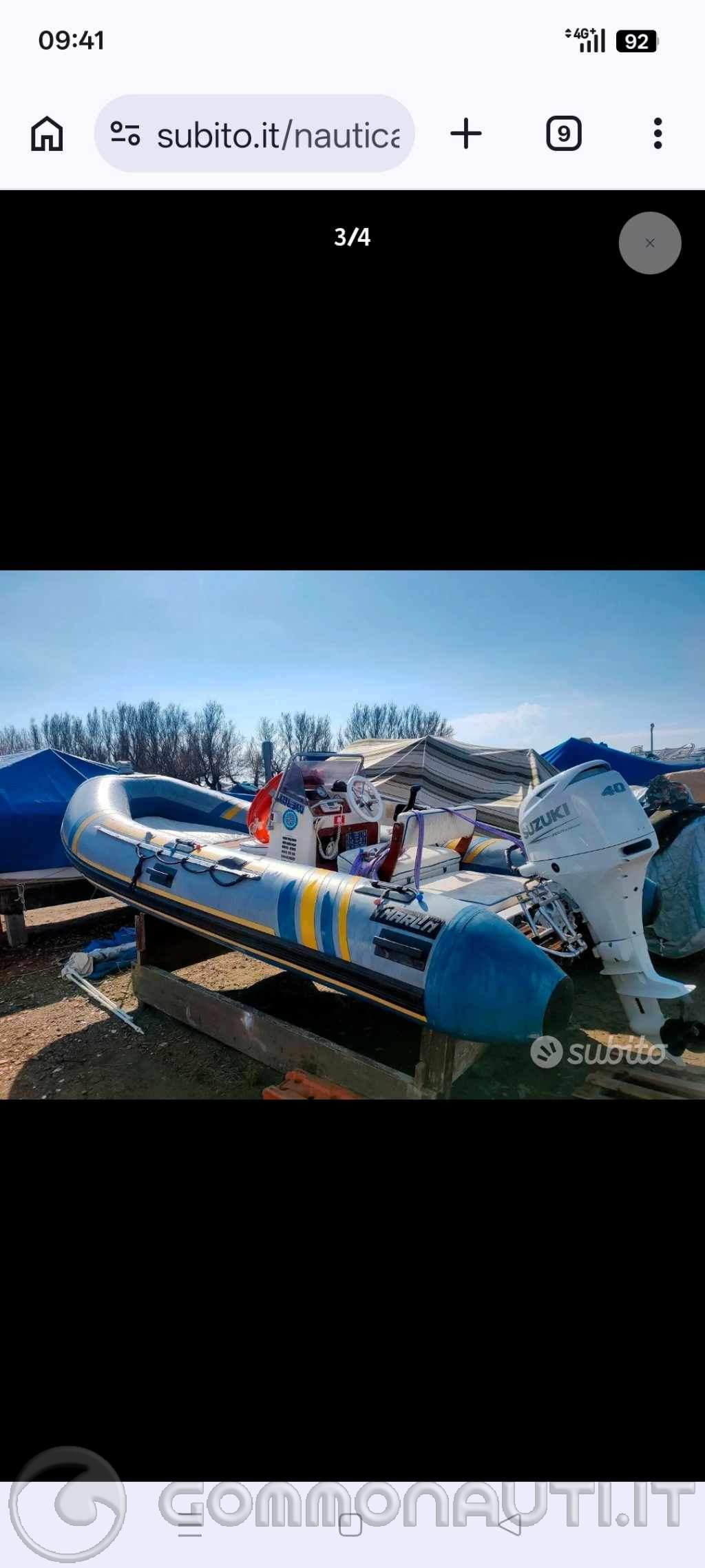Vendo gommone marlin 5