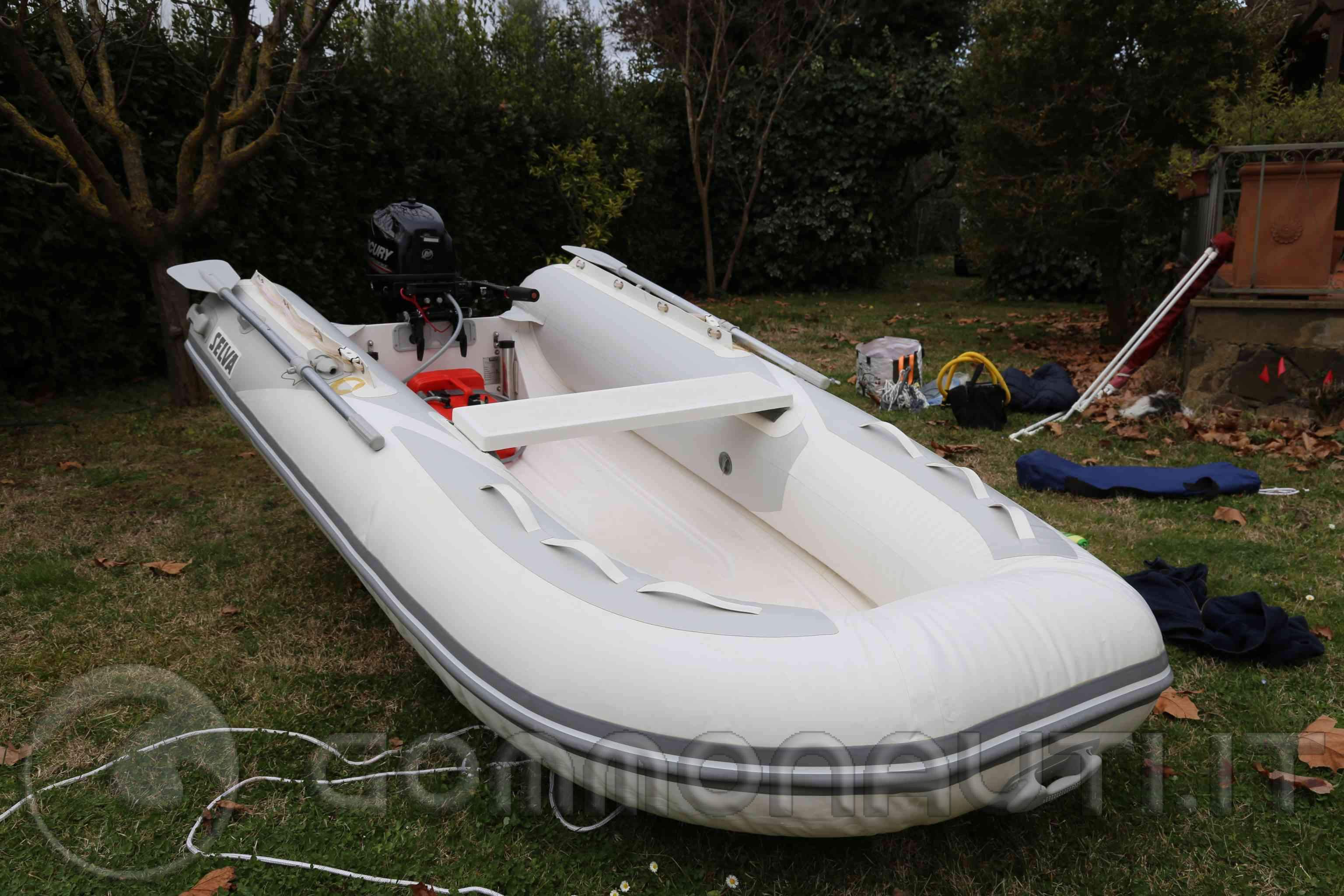 VENDO Gommone selva t325v e motore mercury 9.9