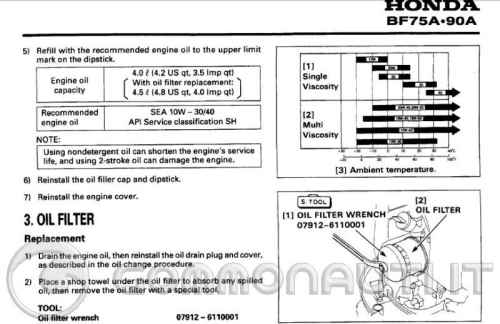 Honda bf 90 carb.: qualche info su manutenzione