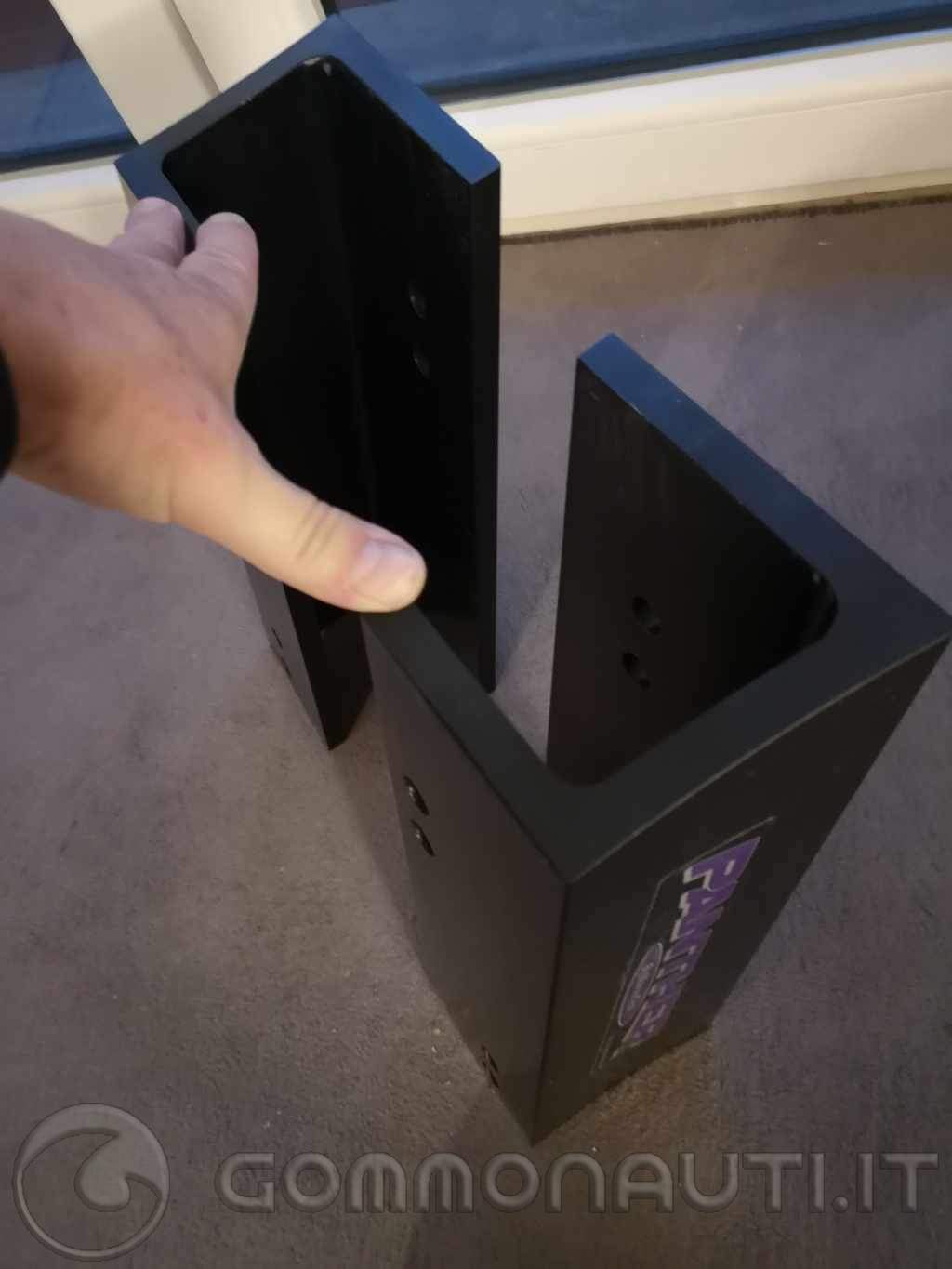 Bracket fisso anodizzato e piastra fuoribordo