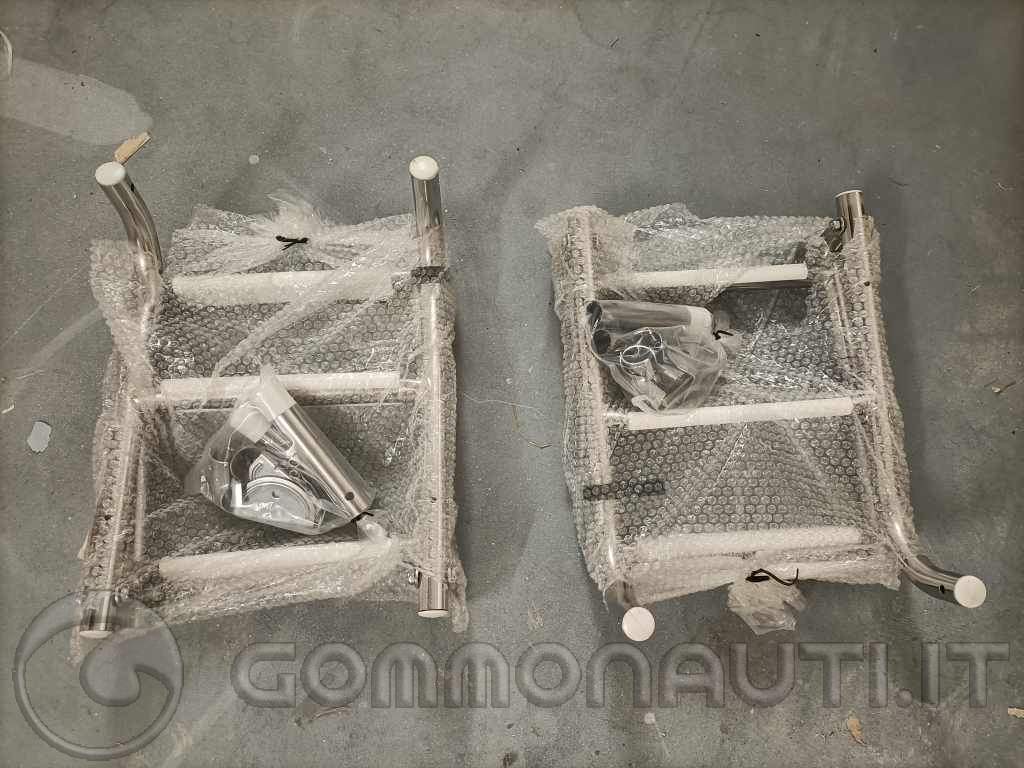 Scaletta Pieghevole Osculati 3 Gradini - 880mm | Per Barche, Gommoni, Uso Nautico - Foto 7