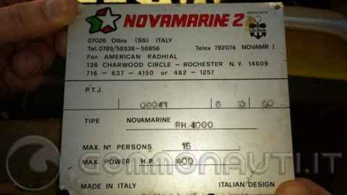 Certificato di omologazione Novamarine RH1000