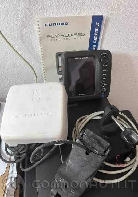 Vendo Ecoscandaglio Furuno FCV-620 5,6� 600W 50/200kHz anno 2005,  staffa, cavi e trasduttore -