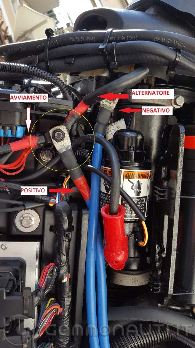 Come montare un ripartitore di carica su motore Mercury Verado e similari