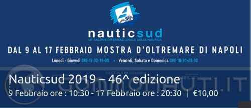 Nauticsud 2019 dal 9 al 17 febbraio