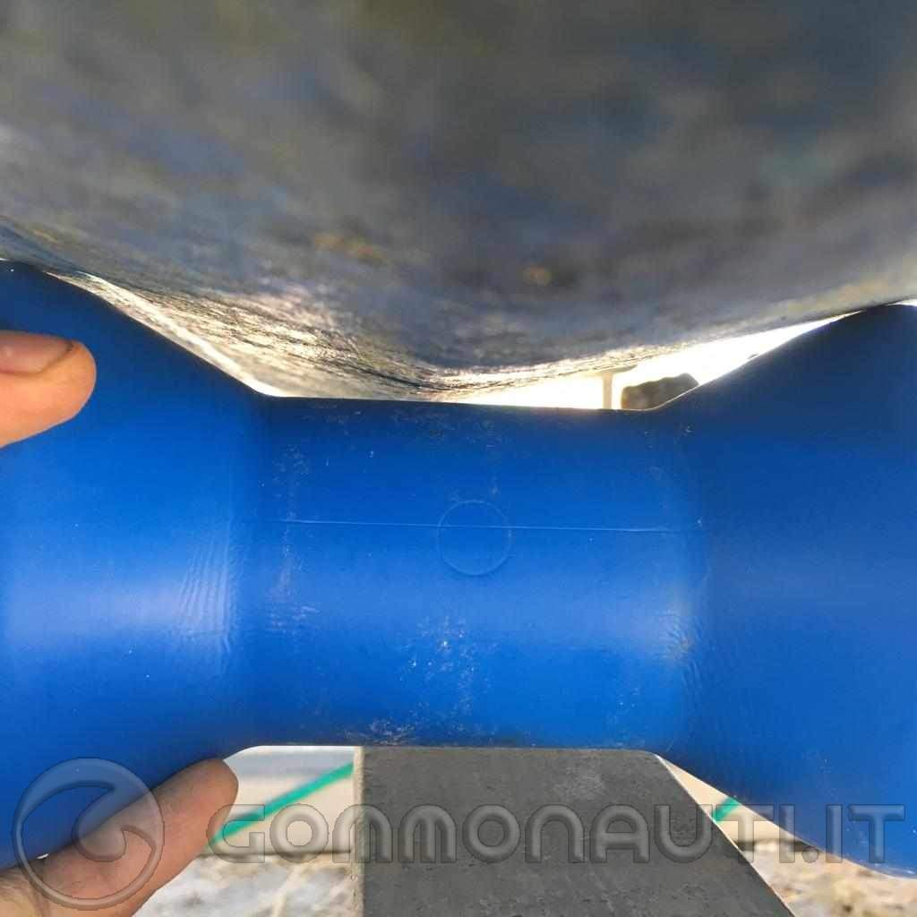 Rullo Per Barca Diametro 60 Mm Rullo Di Prua Per Rimorchio Barche | 160 Mm | PVC Blu Autocentrante | Sostituzione Per Roller Chiglia Rulli Per Carrello Barca