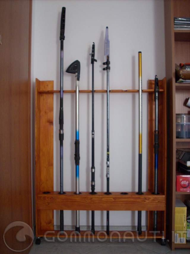 Ultimate Wooden Wall Rod Rack 6 Rods